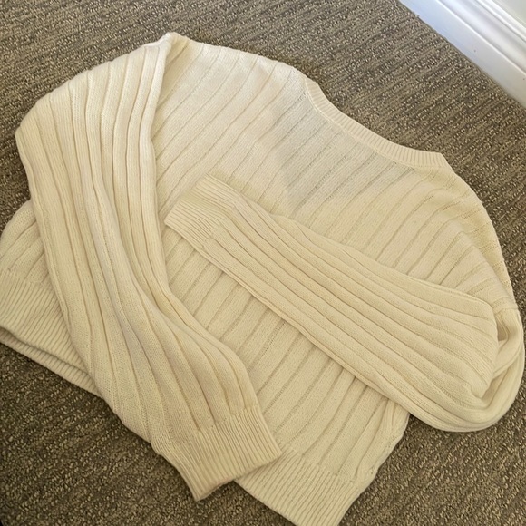 Hollister Cardigan size S white cotton - Picture 6 of 7